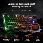 Redragon K521 Netherbane Full Size RGB Wired Membrane Gaming Keyboard - Image 2