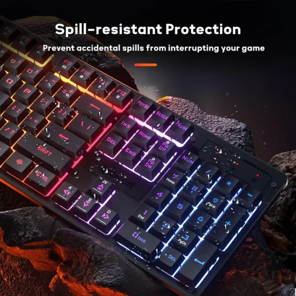 Redragon K521 Netherbane Full Size RGB Wired Membrane Gaming Keyboard - Image 3