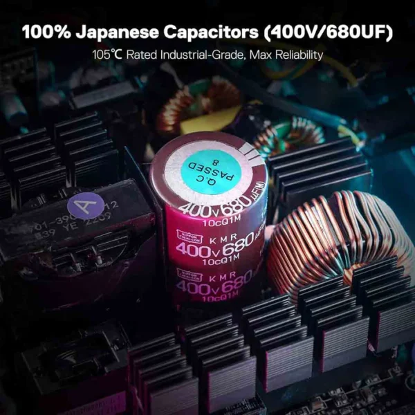 Redragon PS007 850W 80+ Gold Fully Modular RGB Power Supply - Image 7