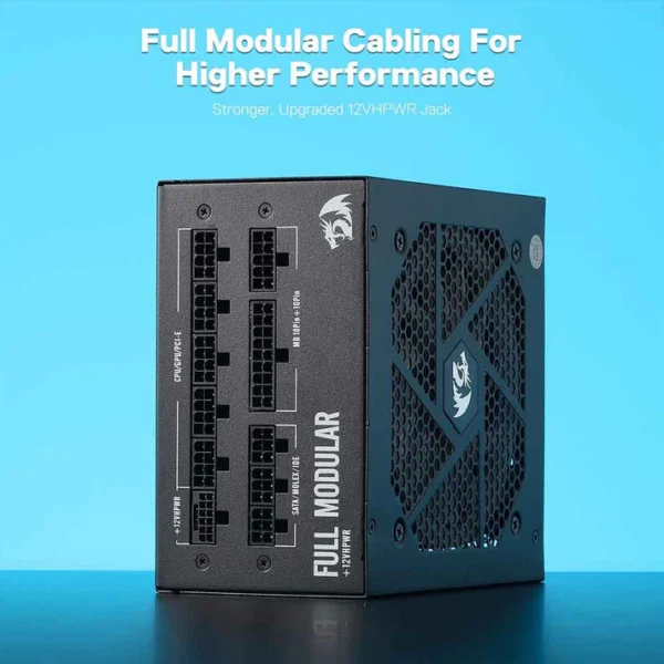 Redragon PS007 850W 80+ Gold Fully Modular RGB Power Supply - Image 3