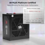 Redragon PS017 1000W 80+ Platinum Fully Modular Power Supply - Image 3
