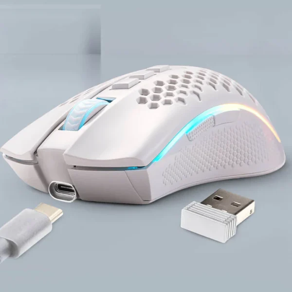 Redragon M808W-KS White Storm Pro Wireless Gaming Mouse - Image 4