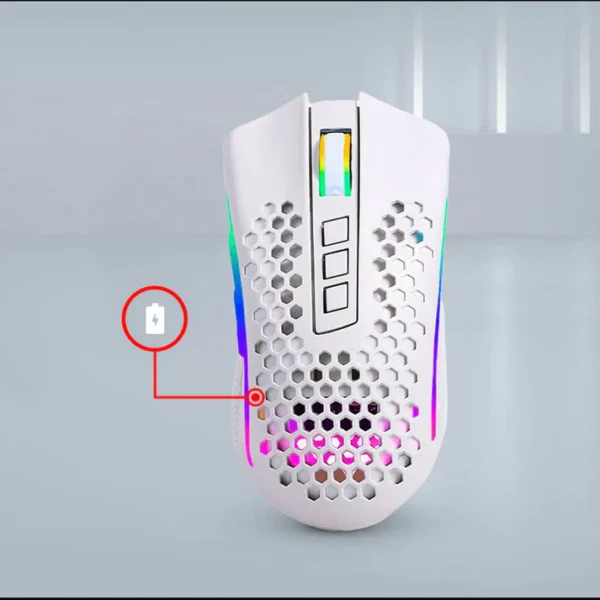 Redragon M808W-KS White Storm Pro Wireless Gaming Mouse - Image 5