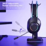 Redragon H231 Scream RGB Gaming Headset with 360° Adjustable Mic - Image 4