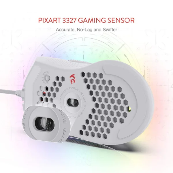 Redragon M808W Storm RGB Ultralight Gaming Mouse - Image 5