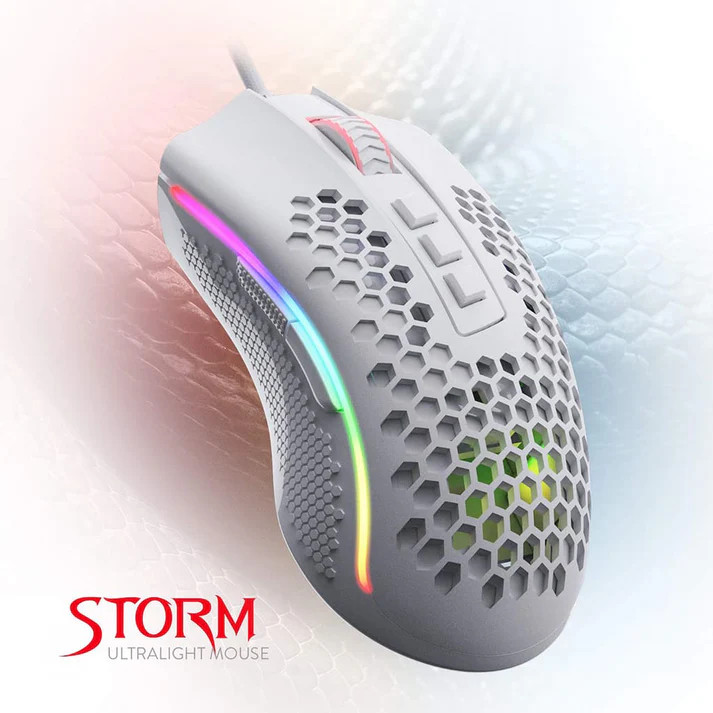 Redragon-Storm-M808W-White-Front