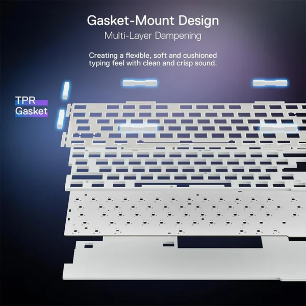 Redragon K673 Ucal Pro WB 3-Mode Wireless RGB Mechanical Gaming Keyboard - Image 5