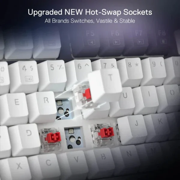 Redragon K673 Ucal Pro WB 3-Mode Wireless RGB Mechanical Gaming Keyboard - Image 6