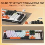 Redragon K689 Wyvern Pro RGB Wireless 104-Key Mechanical Gaming Keyboard - Image 6