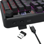 Redragon Volcano K526 PRO 104 Keys Mechanical Feel Gaming Keyboard - Image 5