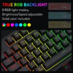Redragon Volcano K526 PRO 104 Keys Mechanical Feel Gaming Keyboard - Image 8