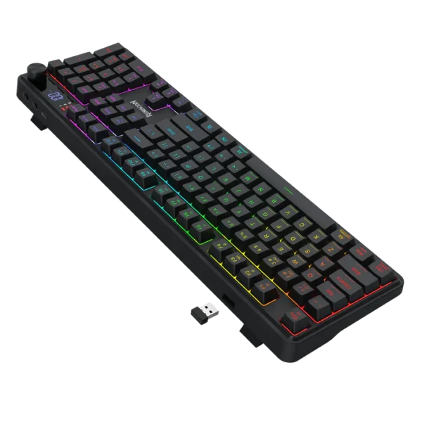 Redragon Volcano K526 PRO 104 Keys Mechanical Feel Gaming Keyboard - Image 3