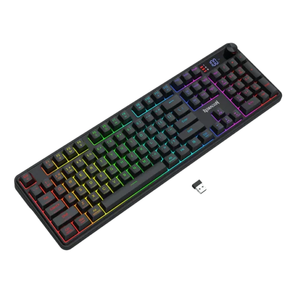 Redragon Volcano K526 PRO 104 Keys Mechanical Feel Gaming Keyboard - Image 2