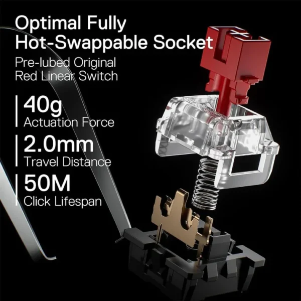 Redragon K660 K556 TKL RGB Red Switch Wired Gaming Keyboard - Image 6
